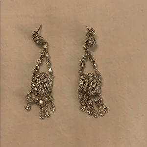 Silver/ stone hanging earrings (bundle and save!)